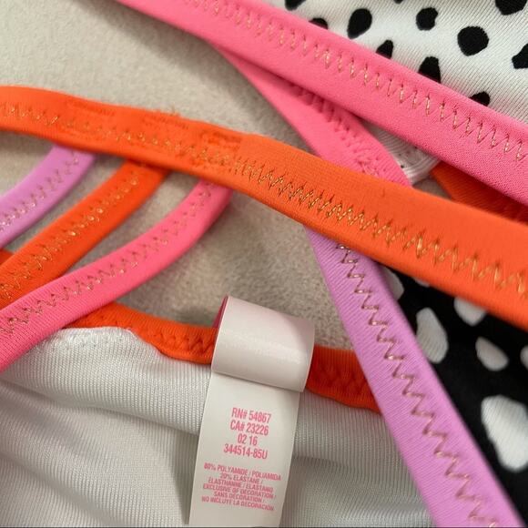 Victoria's Secret Sexy Triangle Cross Back Strappy Top Cheeky Bottom Bikini M/L - Picture 6 of 12